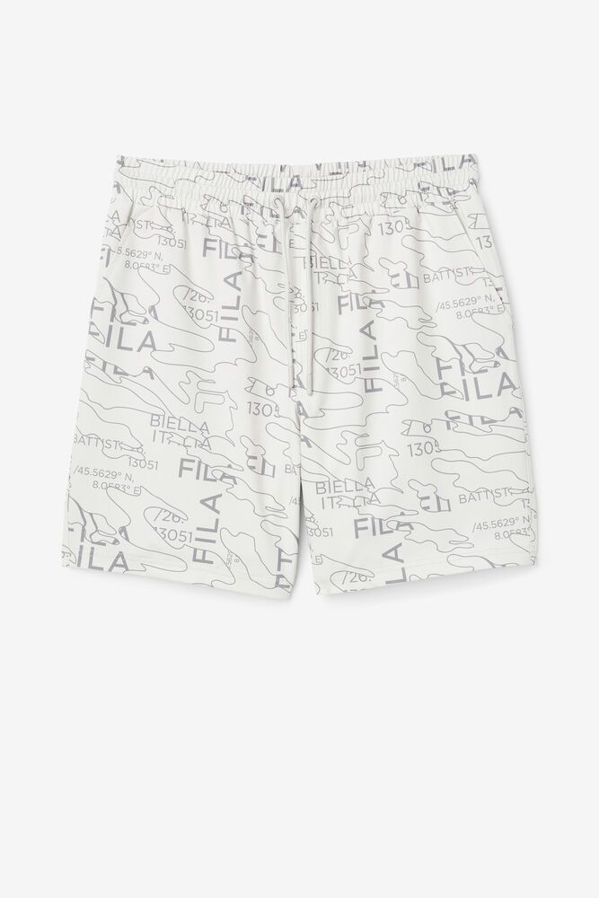 Fila Shorts Mens White Decklan - Ireland 89354-FZRK